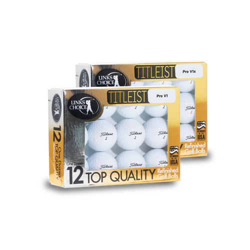 Gold Foil Titleist ProV1/ProV1x Refinished (Newer Models)