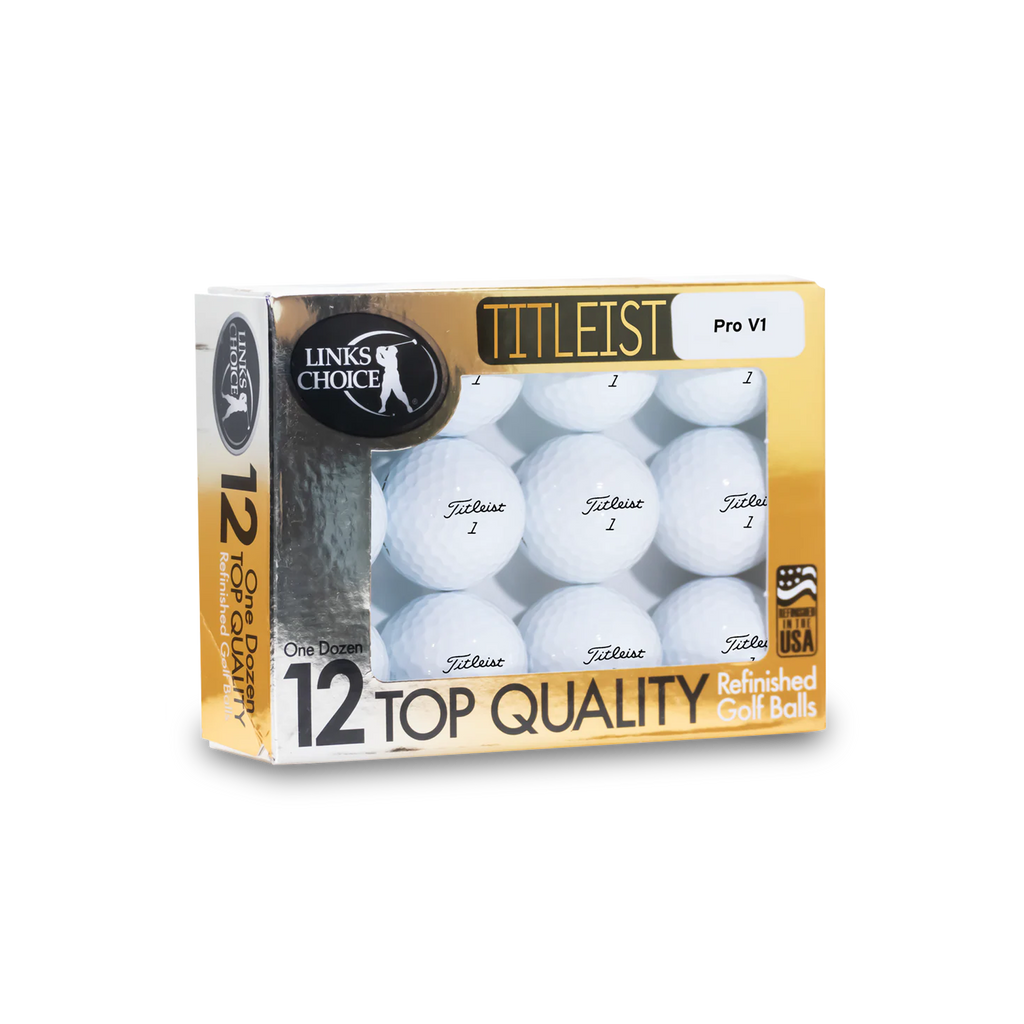 Gold Foil Titleist ProV1/ProV1x Refinished (Newer Models)